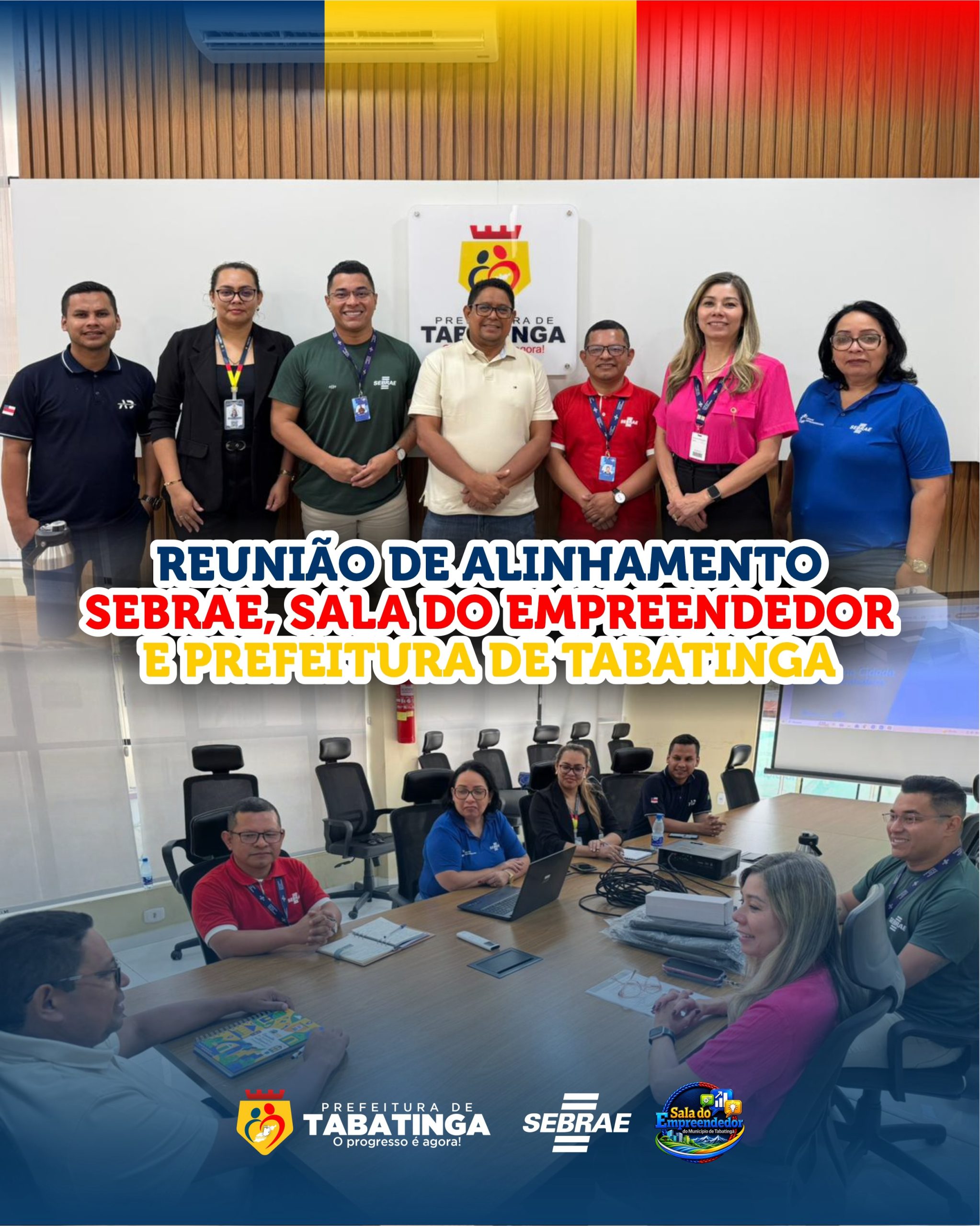 Reunião de alinhamento entre Prefeitura de Tabatinga e Sebrae.