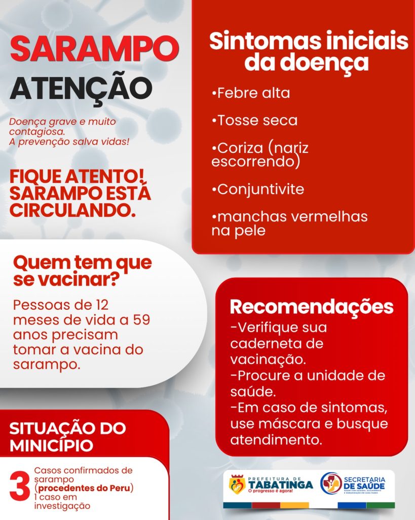 Ações de Prevenção e Vacinação contra o Sarampo em Tabatinga